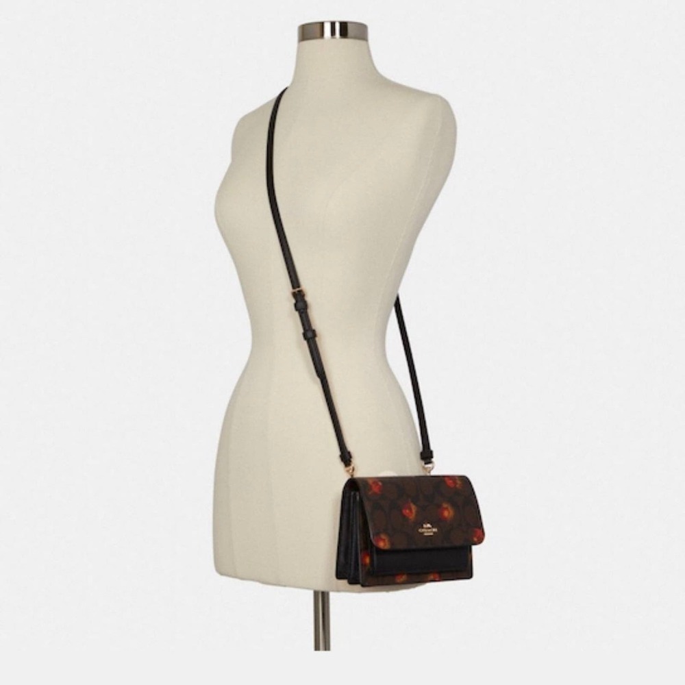 COACH Belt Bag Foldover In Signature Canvas With Pop Floral Print - Picture 10 of 11